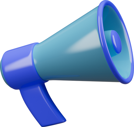 3d Element Megaphone Icon 3d Render Illustration